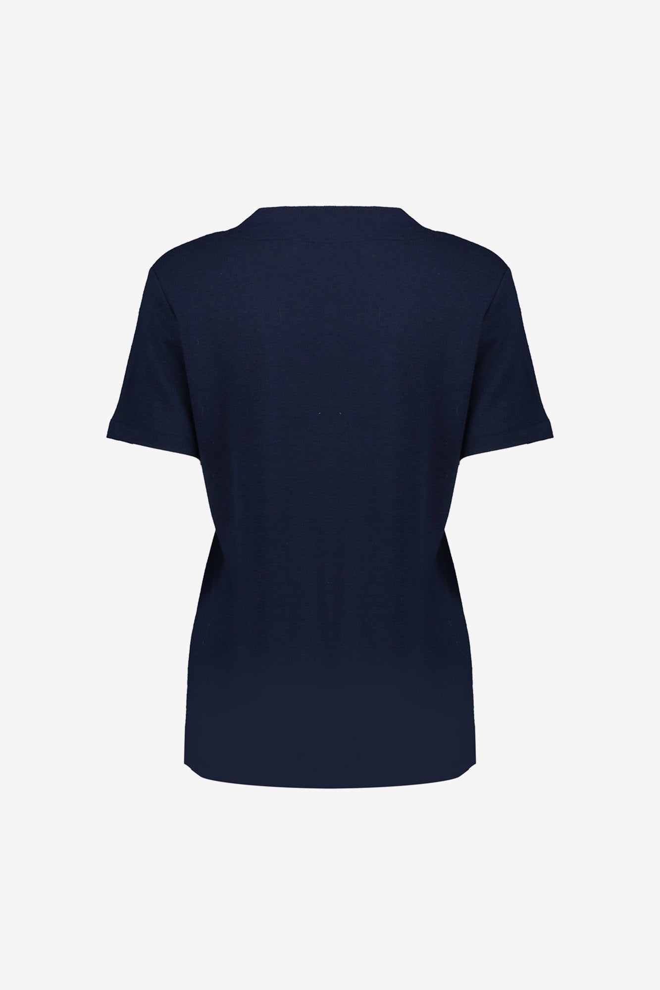 Geisha schwarzes T-Shirt mit V-Ausschnitt