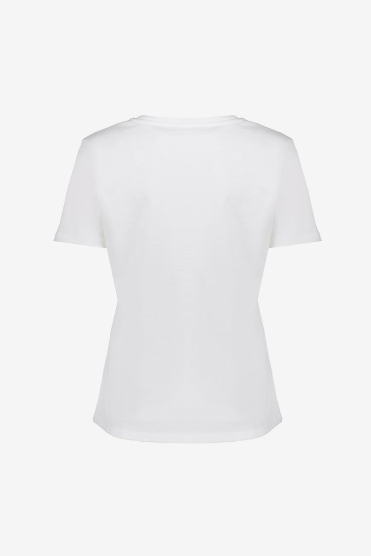 Geisha T-Shirt „Blue“ mit Rundhalsausschnitt