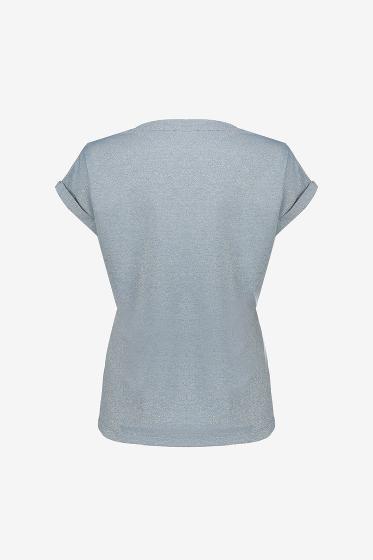 Geisha T-Shirt mit V-Ausschnitt und Lurex