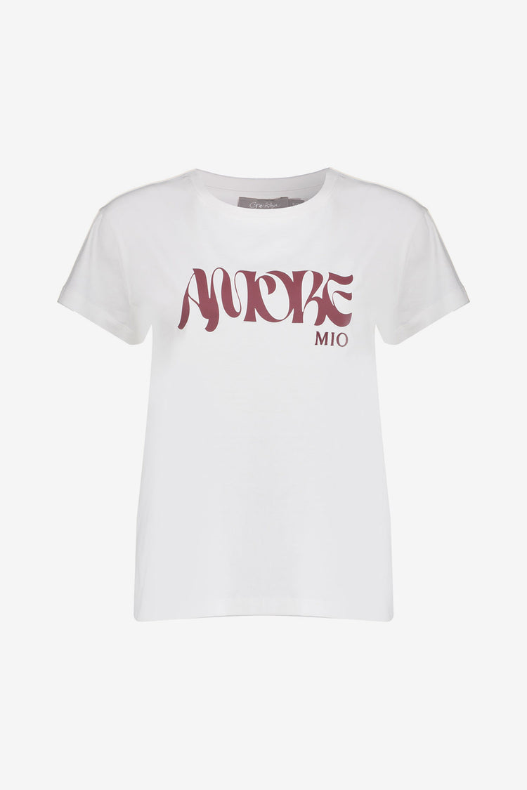 Geisha weißes T-Shirt Amore