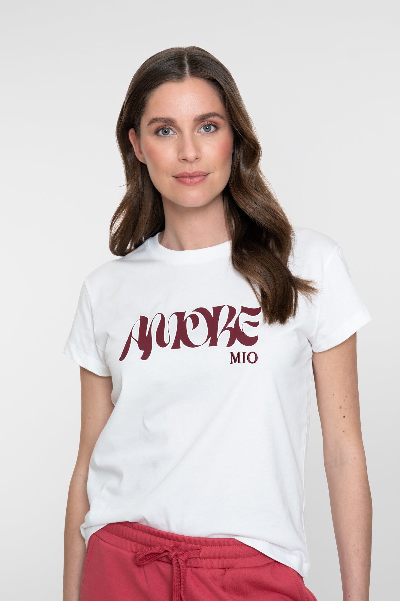 Geisha weißes T-Shirt Amore
