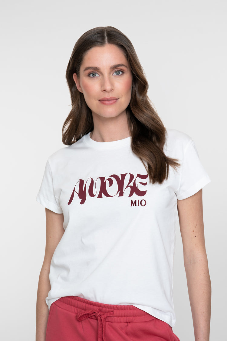 Geisha weißes T-Shirt Amore