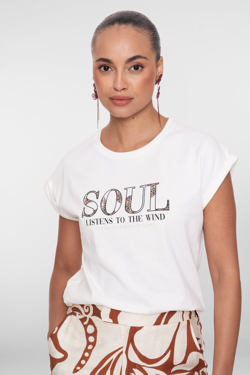 Geisha T-Shirt „Soul“ mit kurzen Ärmeln