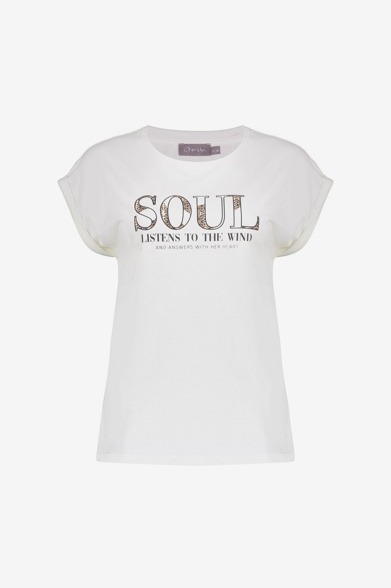 Geisha T-Shirt „Soul“ mit kurzen Ärmeln