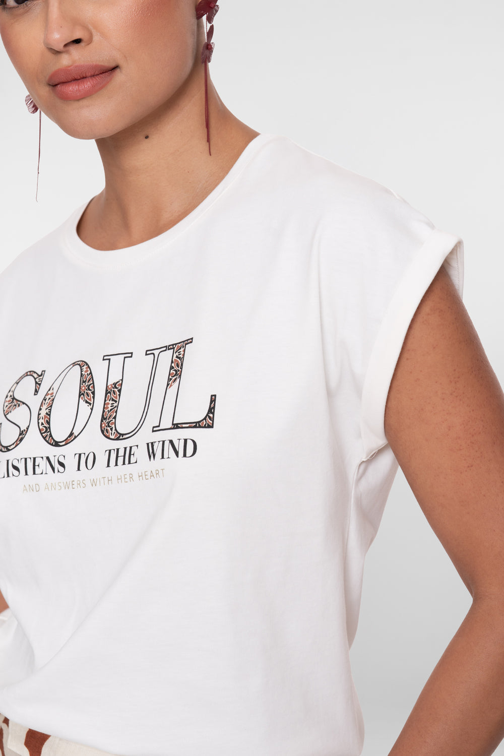 Geisha T-Shirt „Soul“ mit kurzen Ärmeln
