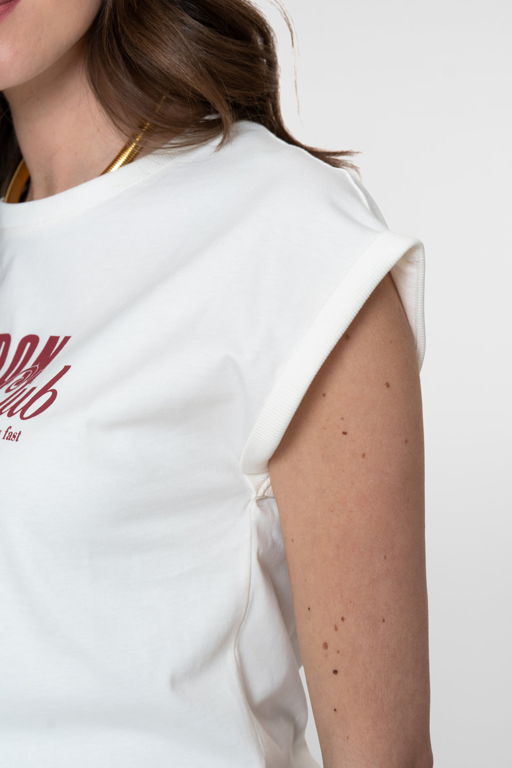 Geisha T-Shirt „London Dream Club“ mit umgeschlagenen kurzen Ärmeln