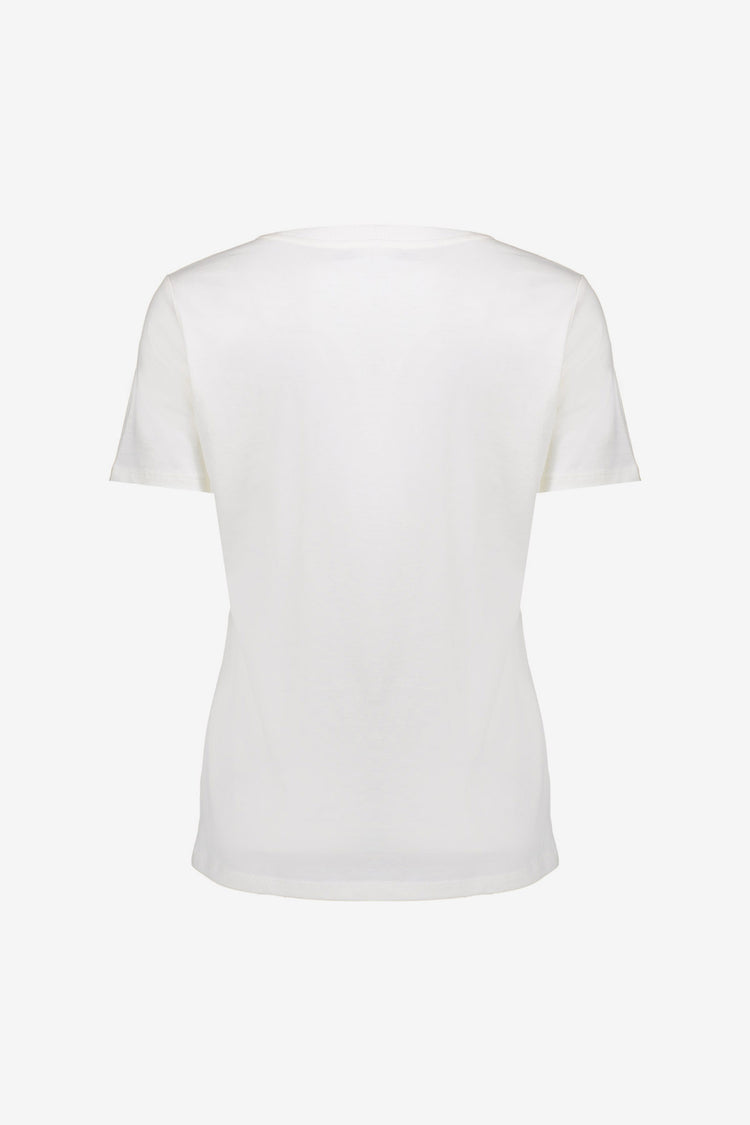 Geisha T-Shirt mit Chestprint und subtiler Struktur