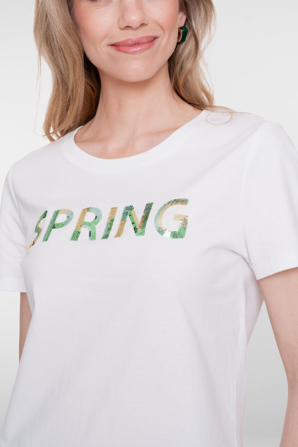 Geisha T-Shirt „Spring“ mit Pailletten