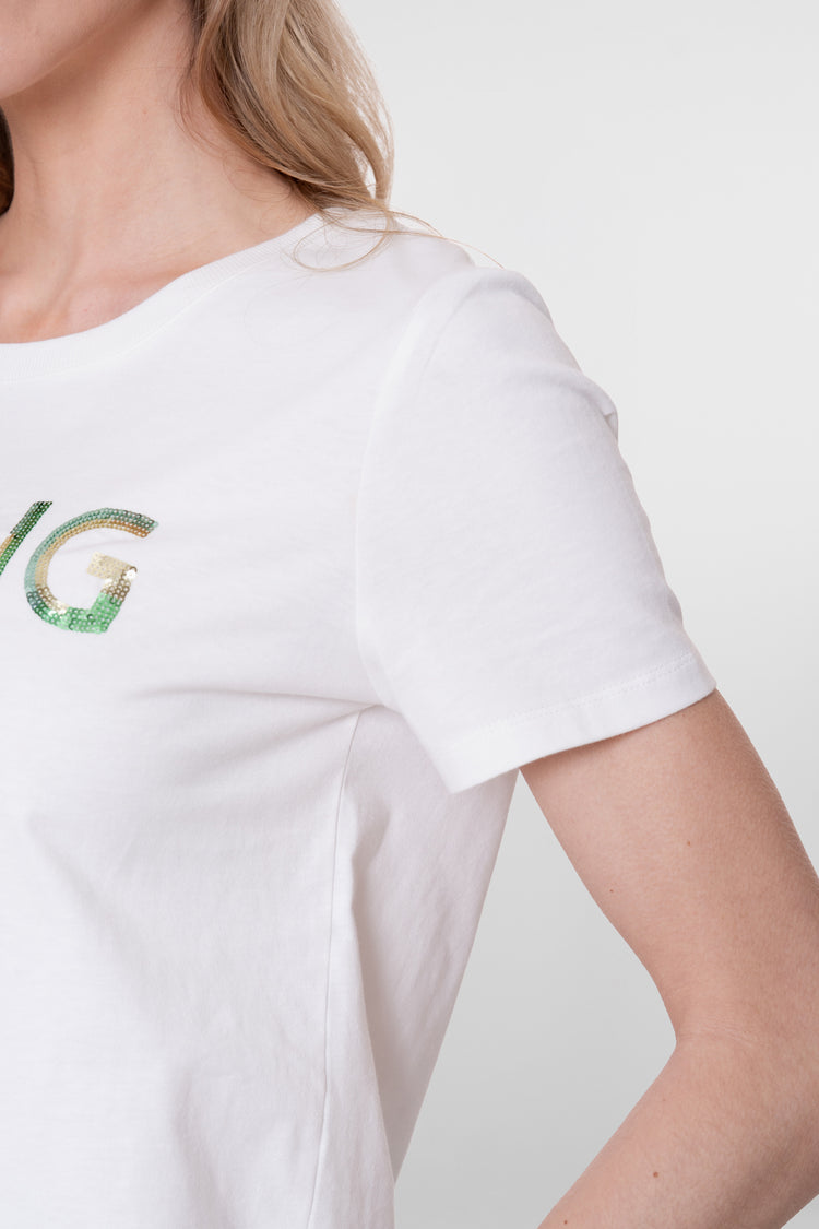 Geisha T-Shirt „Spring“ mit Pailletten