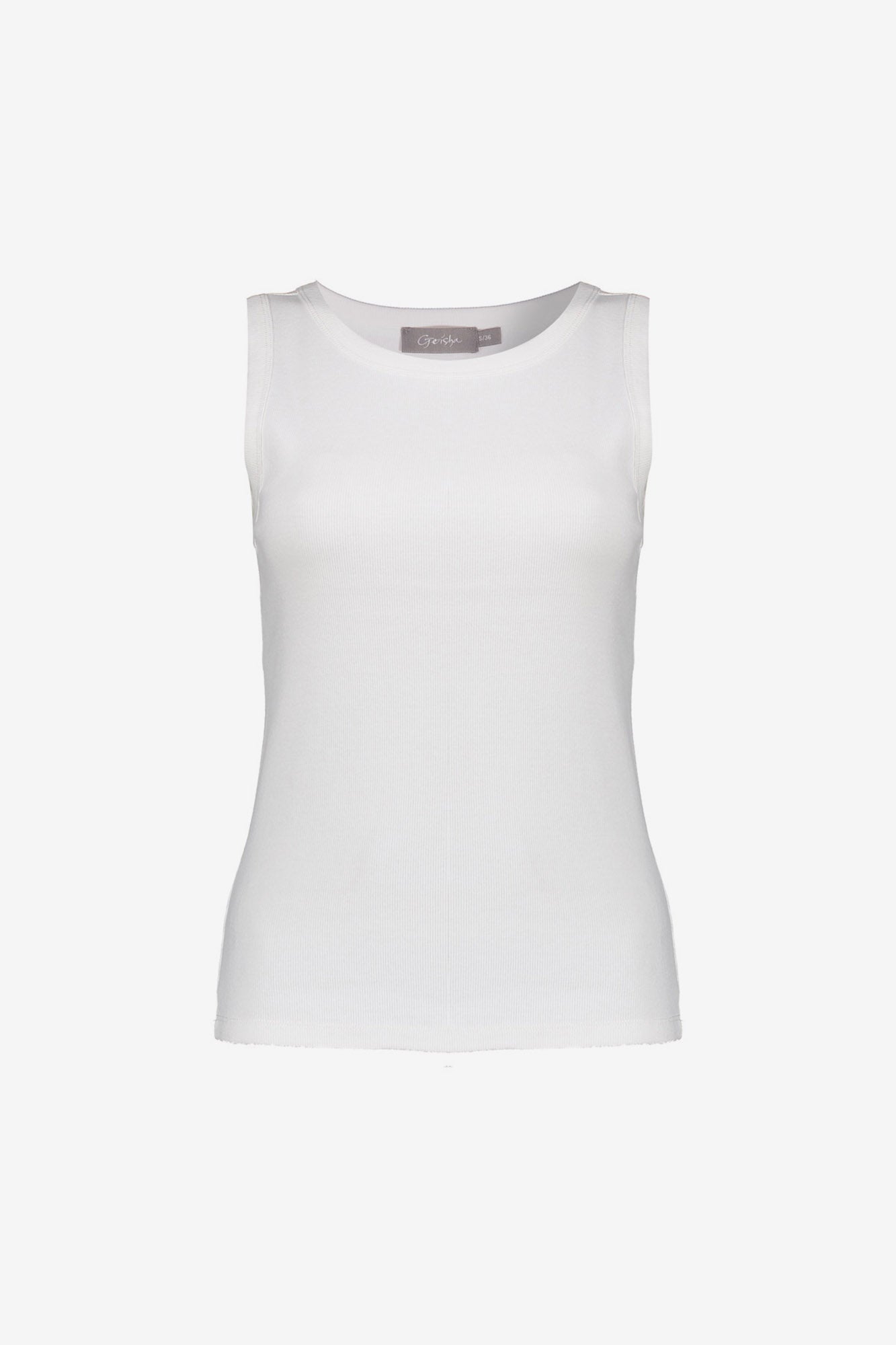 Geisha Ripp-Singlet mit Rundhals und figurbetonter Passform