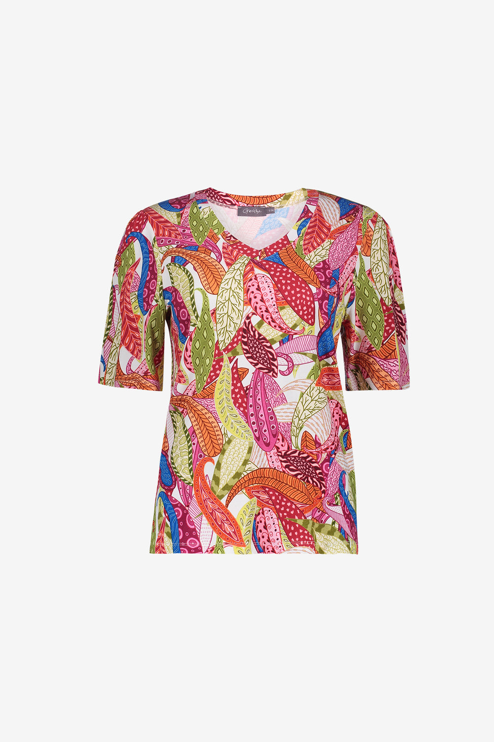 Geisha T-Shirt mit grafischem Print und Trikotqualität