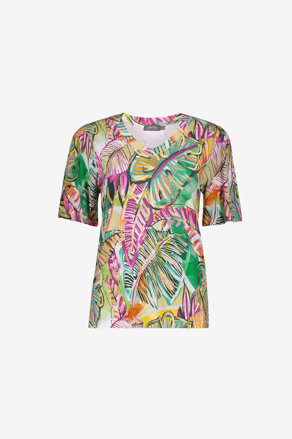 Geisha T-Shirt mit grafischem Print und Trikotqualität