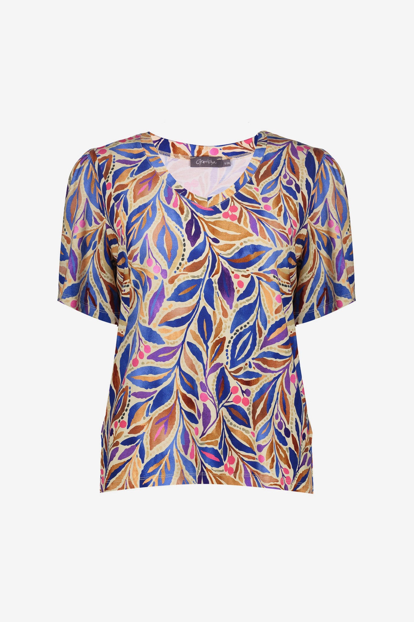 Geisha T-Shirt mit grafischem Print und Trikotqualität