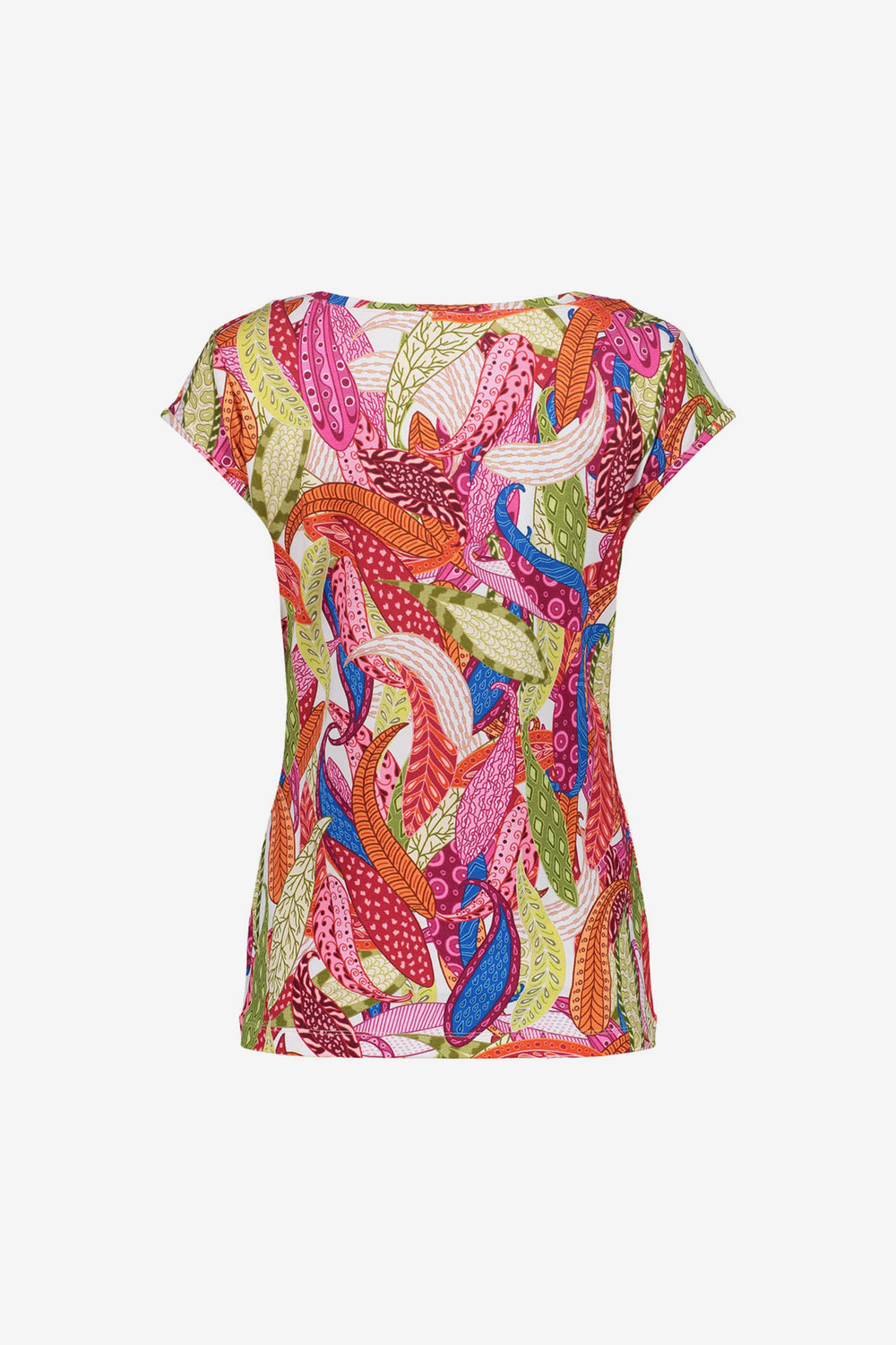 Geisha T-Shirt aus Trikot mit grafischem Print und fließender Passform