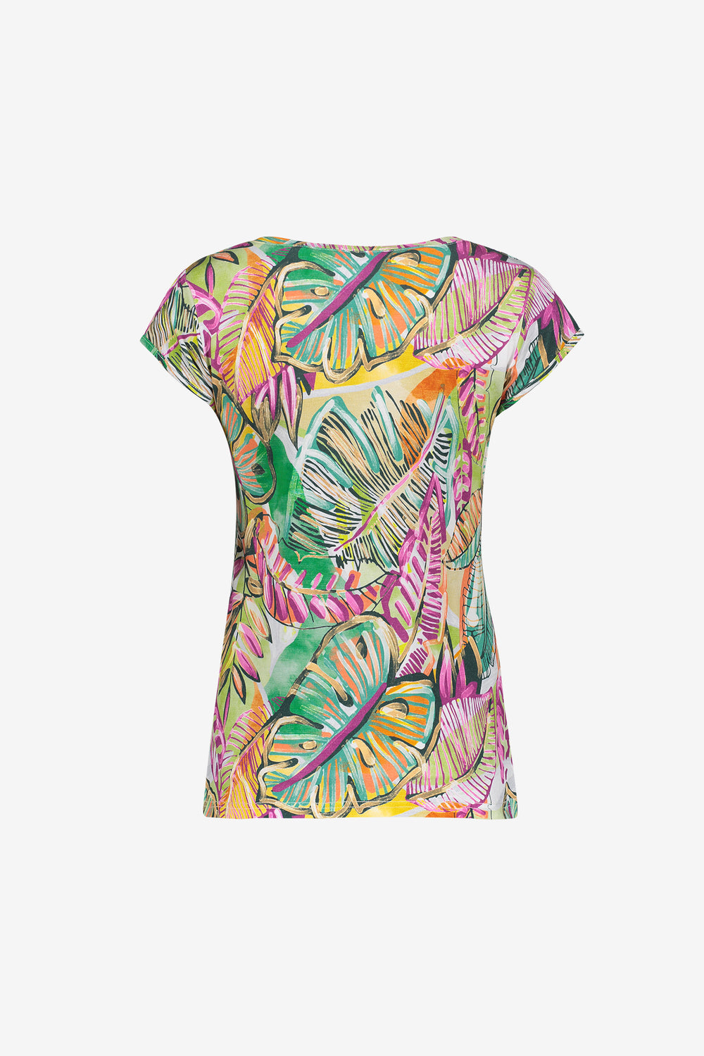 Geisha T-Shirt aus Trikot mit grafischem Print und fließender Passform