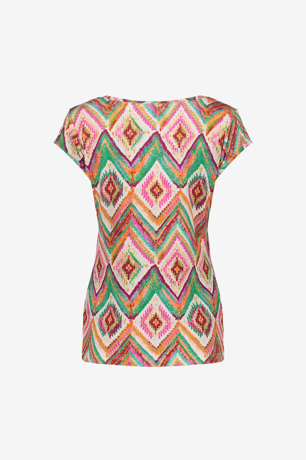 Geisha T-Shirt aus Trikot mit grafischem Print und fließender Passform