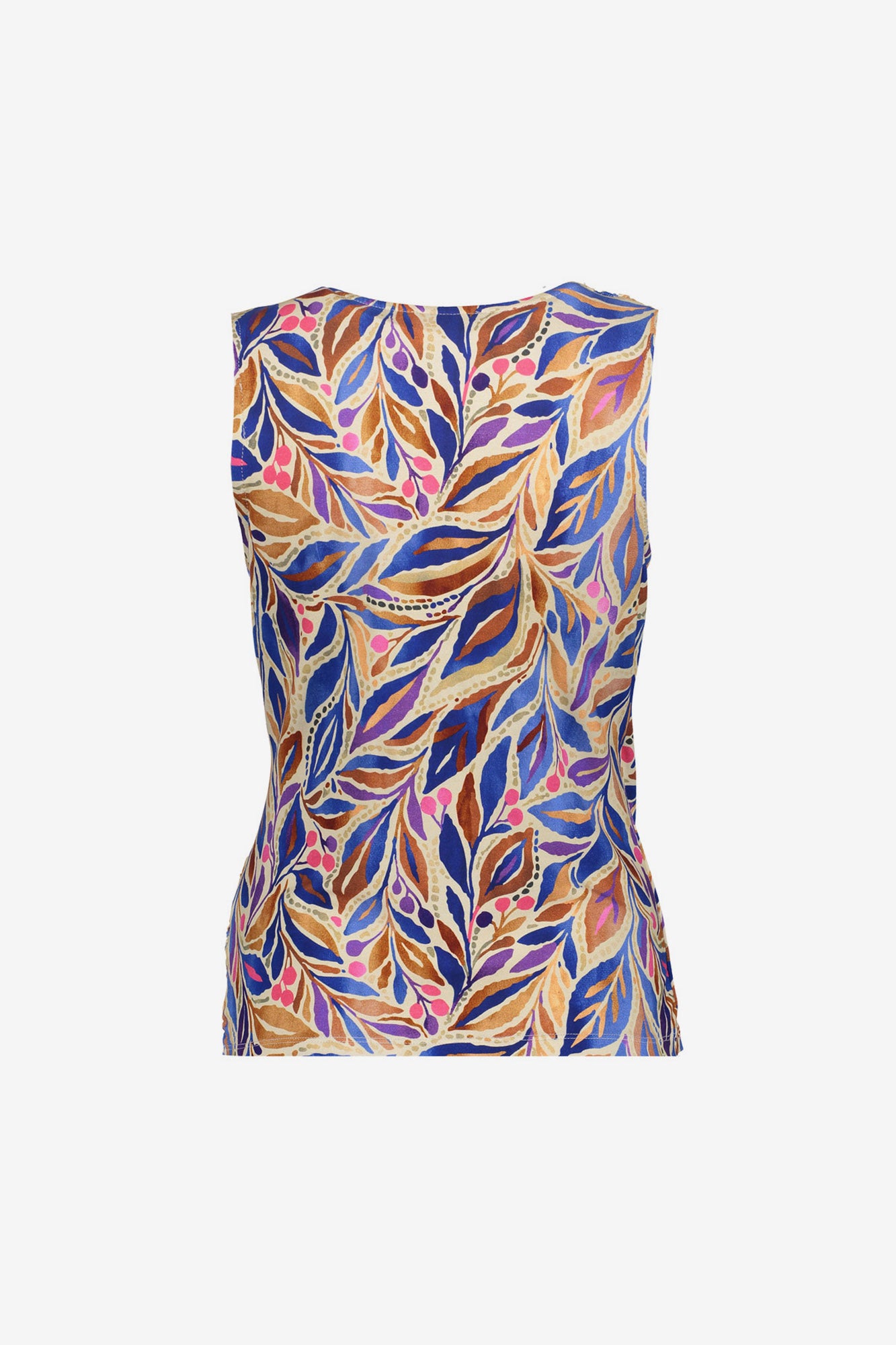 Geisha Top mit Wickelausschnitt und grafischem Print