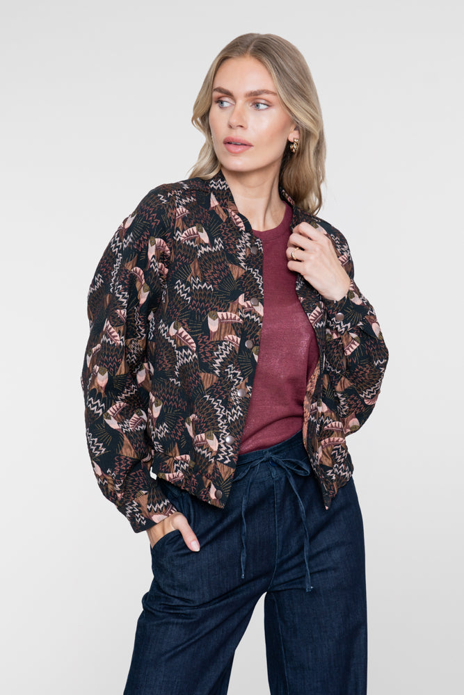 Geisha T-shirt met foil print