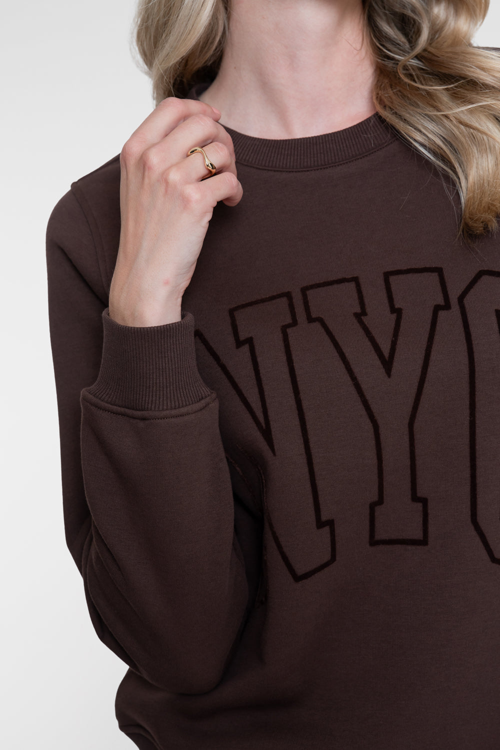 Geisha Sweatshirt mit NYC-Print