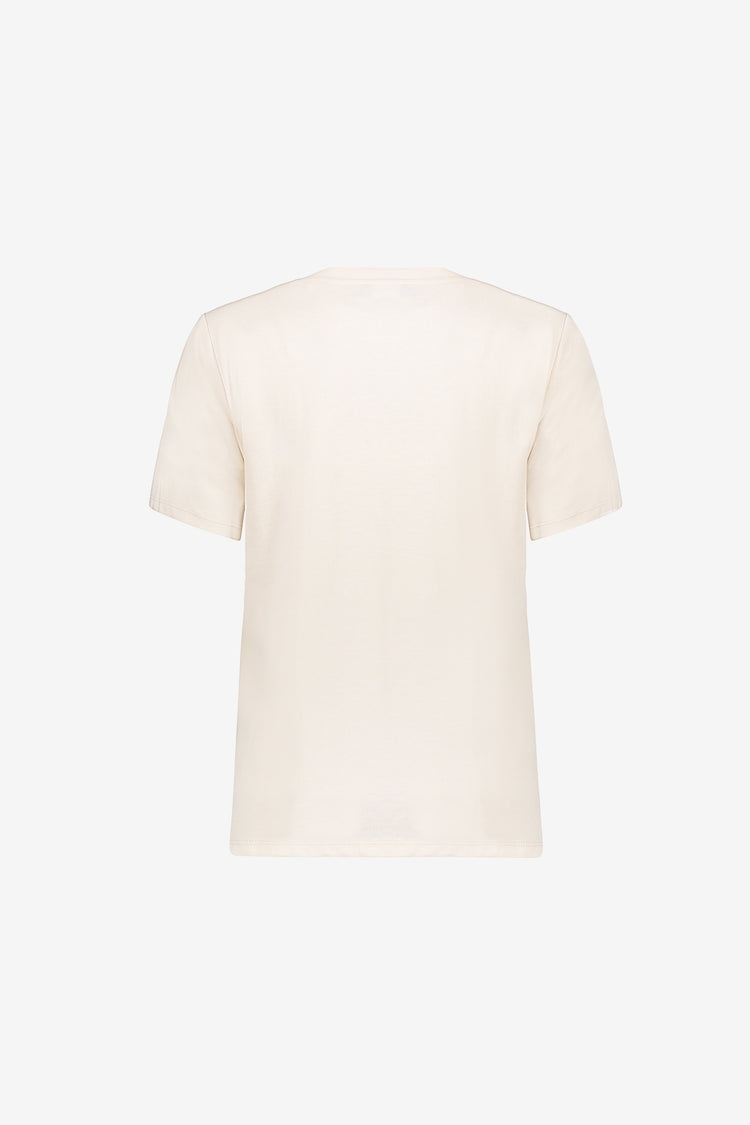 Geisha T-Shirt mit „Coffee“-Stickerei