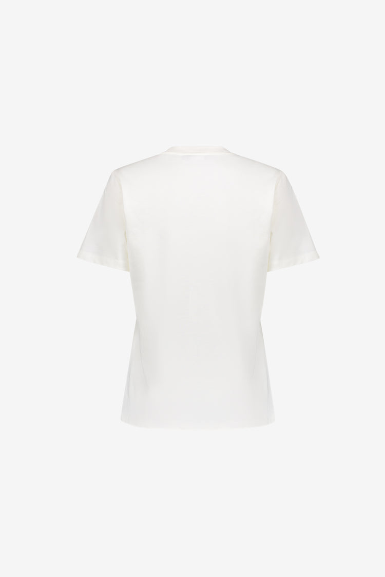 Geisha T-Shirt mit Happy-Life-Print