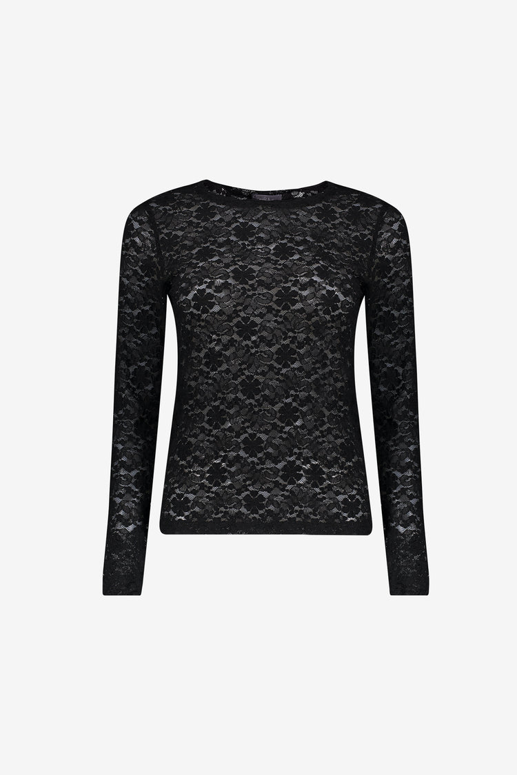 Geisha Spitzen-Top mit floraler Spitze