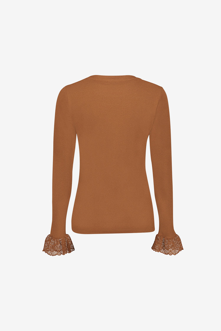 Geisha Longsleeve-Top mit Spitzenärmeln