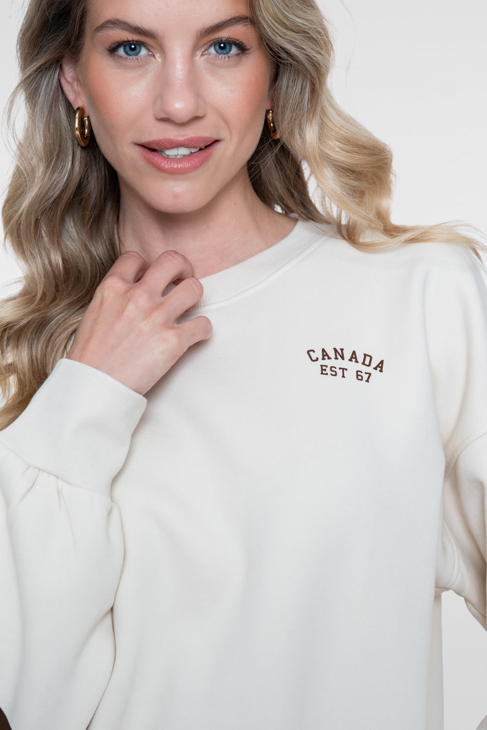 Geisha Sweatshirt mit Toronto-Rückenprint und sportlicher Ausstrahlung