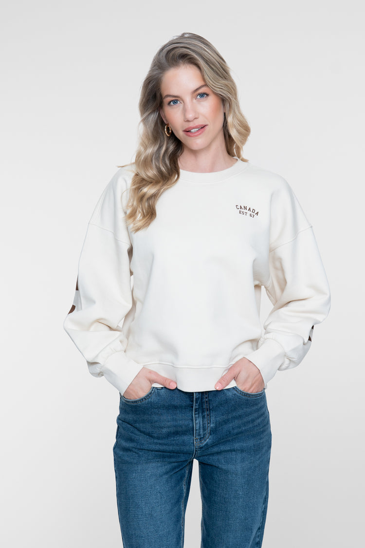 Geisha Sweatshirt mit Toronto-Rückenprint und sportlicher Ausstrahlung