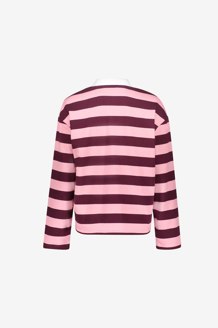 Geisha Poloshirt mit Streifen und sportlichen Details
