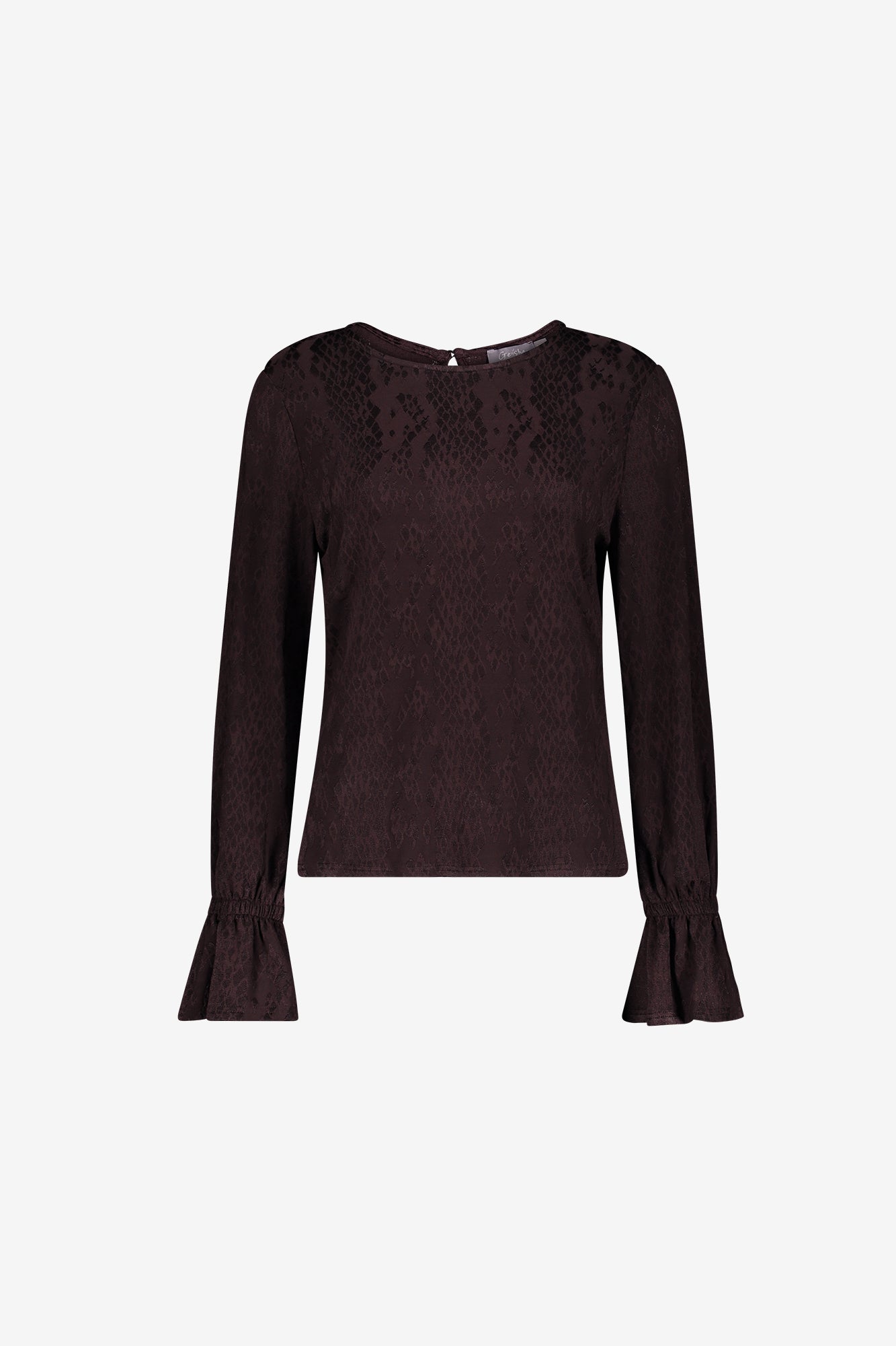 Geisha Top mit grafischem Print