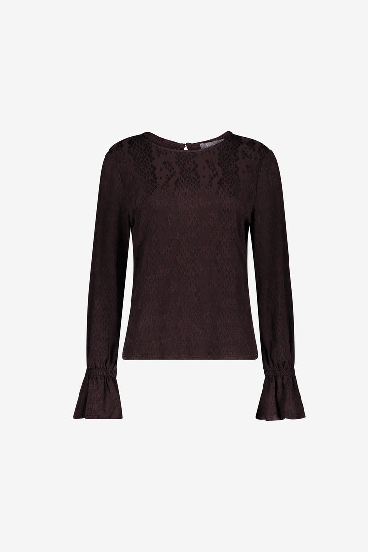 Geisha Top mit grafischem Print