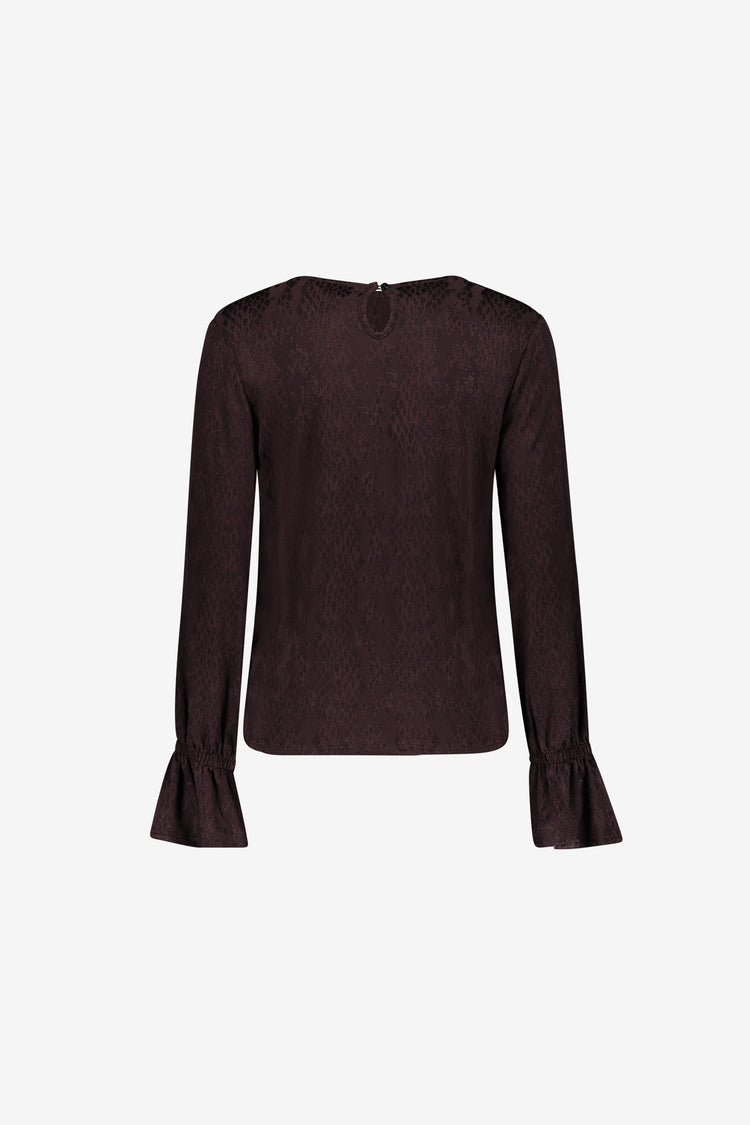 Geisha Top mit grafischem Print
