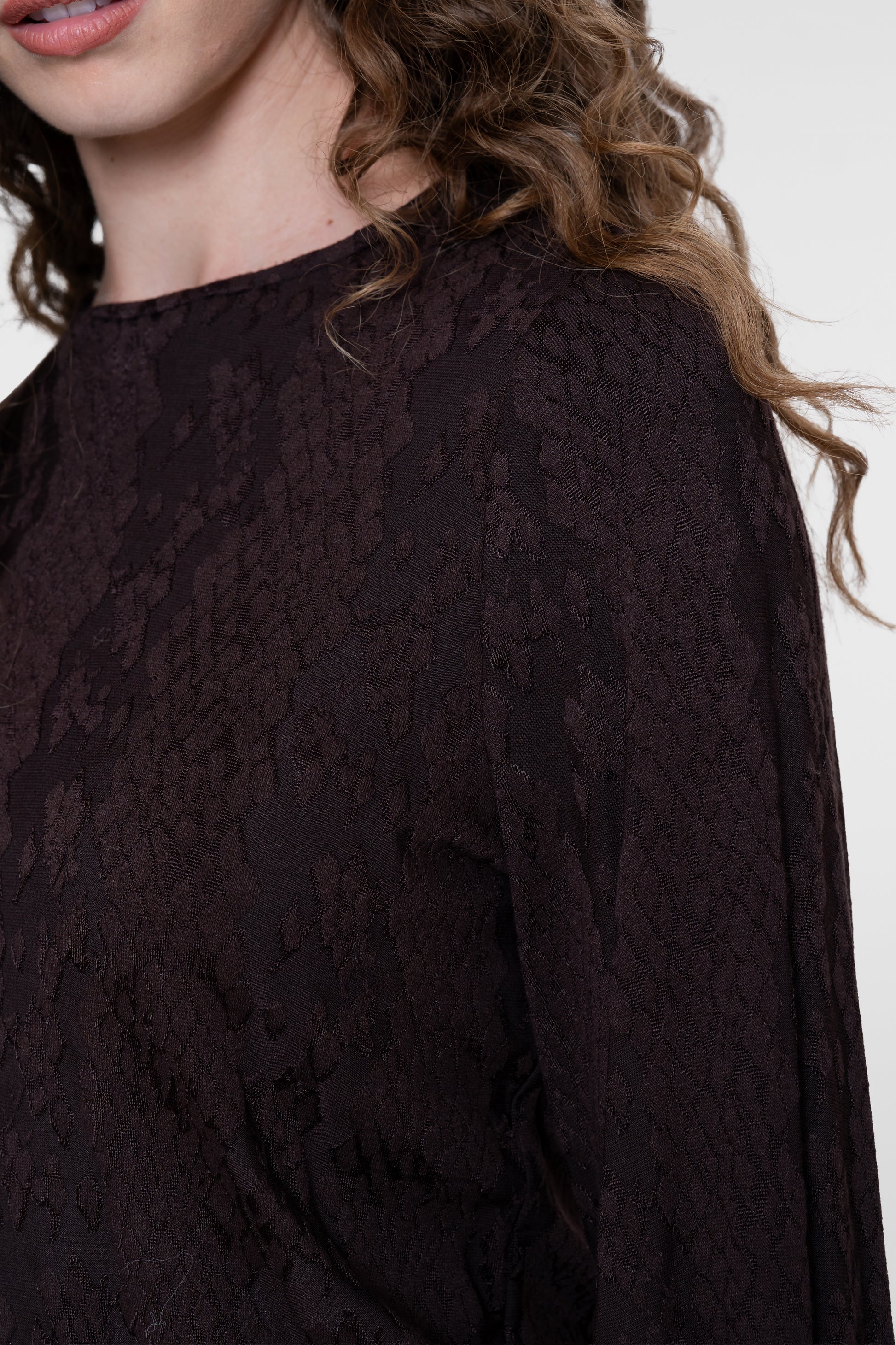 Geisha Top mit grafischem Print