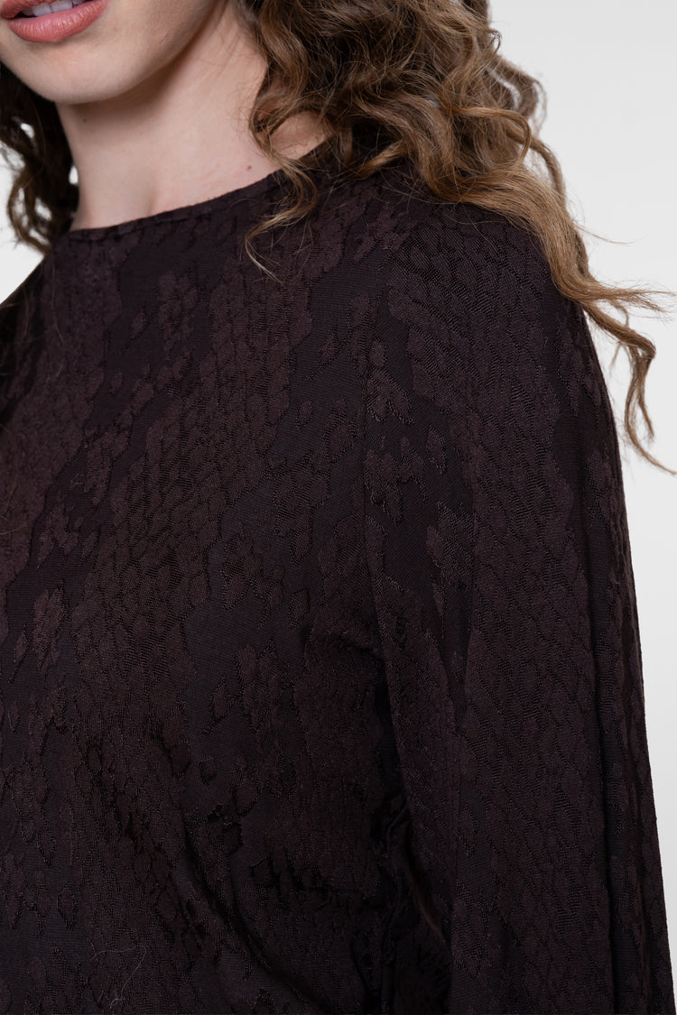Geisha Top mit grafischem Print