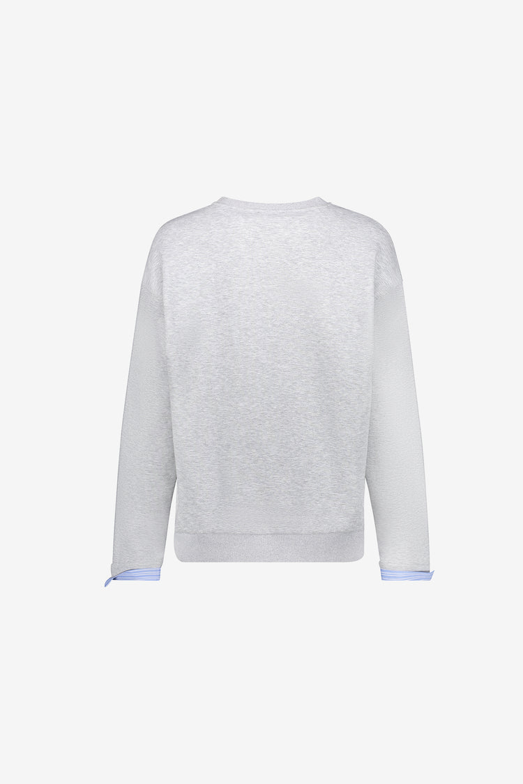 Geisha Damen Sweatshirt mit Blusendetails an den Ärmeln