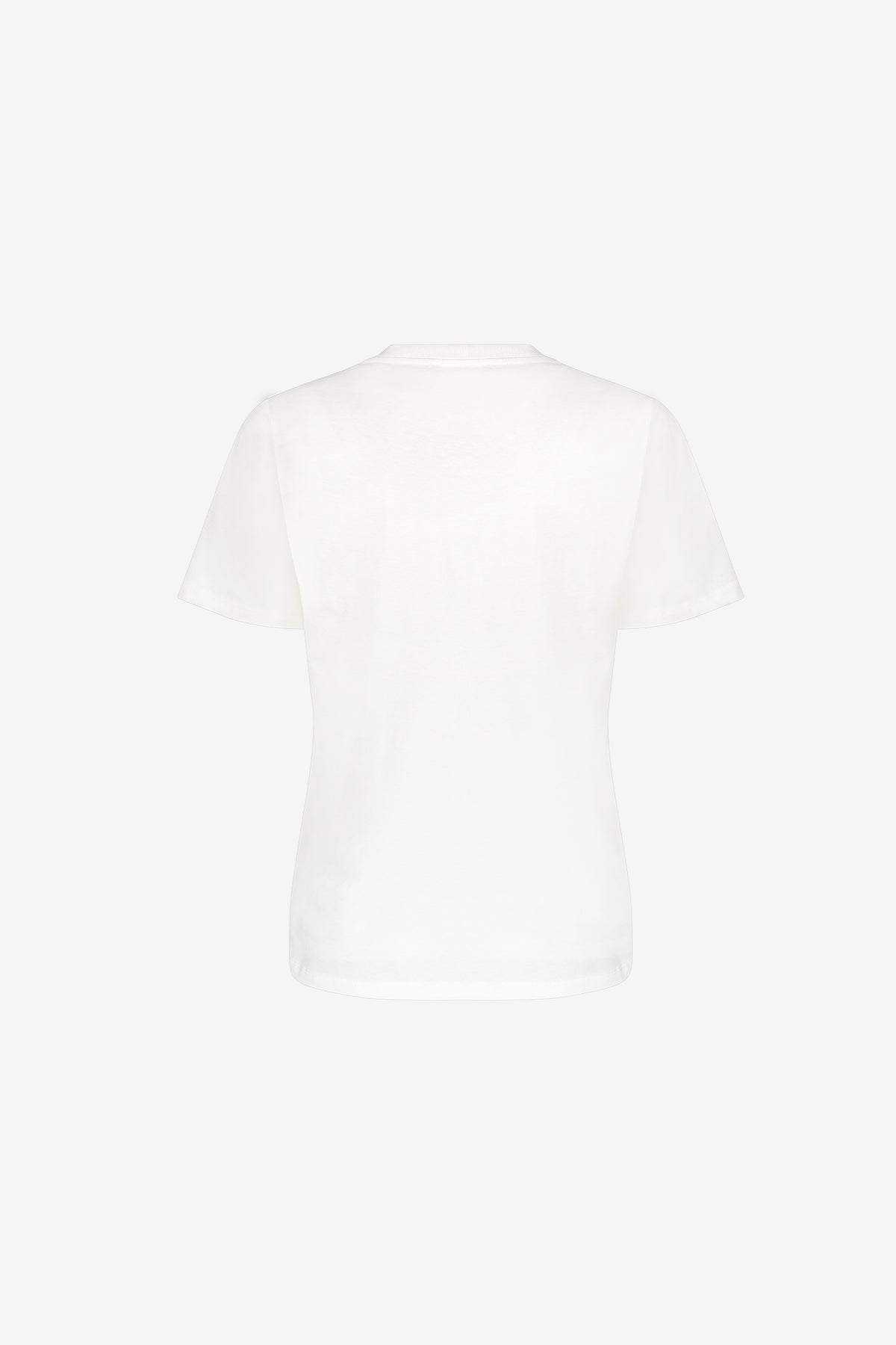 Geisha Damen Weißes T-Shirt mit „Golden Silence“-Print