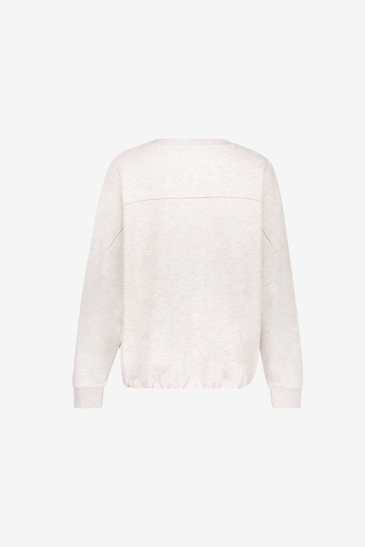 Geisha sportliches Sweatshirt mit Limits-Aufdruck und Ballonärmeln