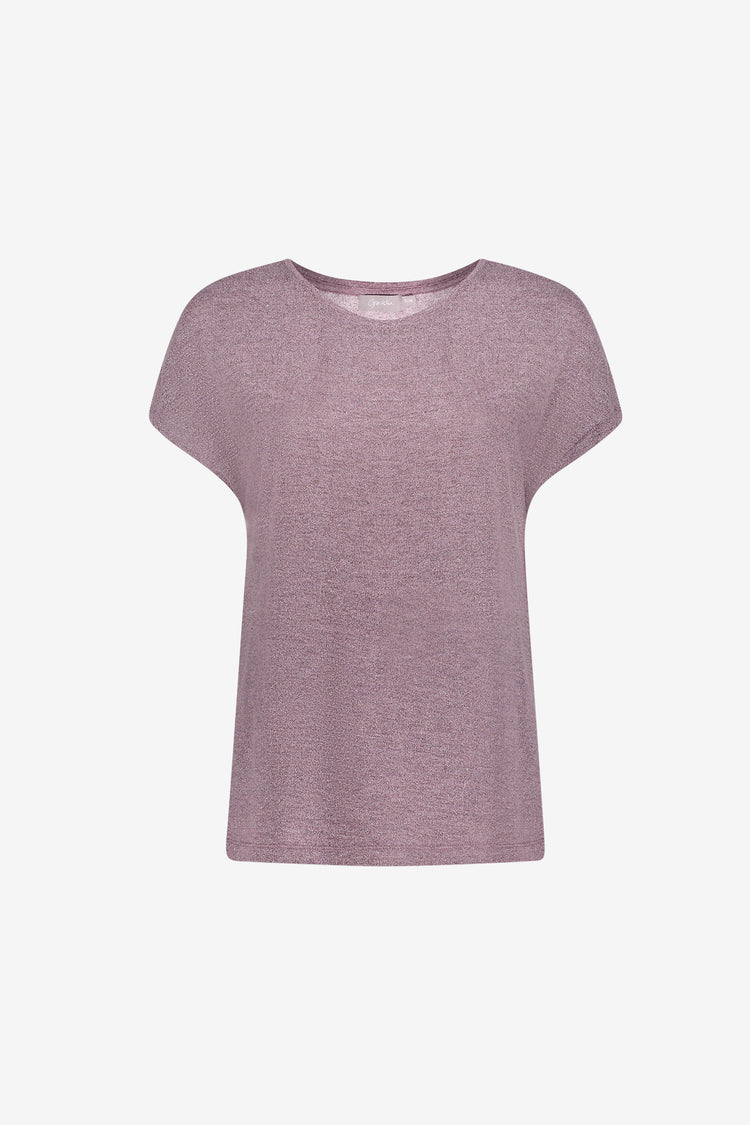 Geisha Damen T-Shirt mit Glitzer und kurzen Ärmeln