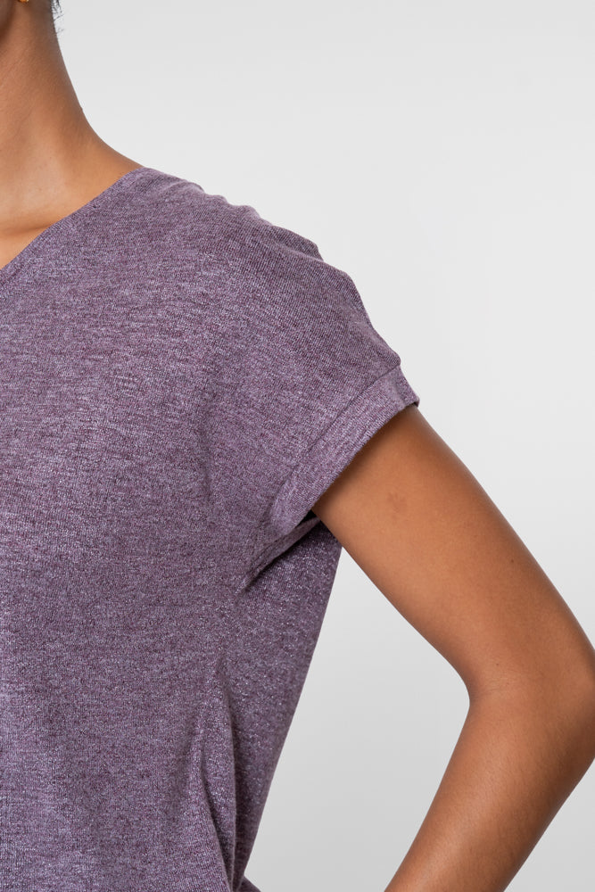 Geisha Damen T-Shirt mit Glitzer und kurzen Ärmeln