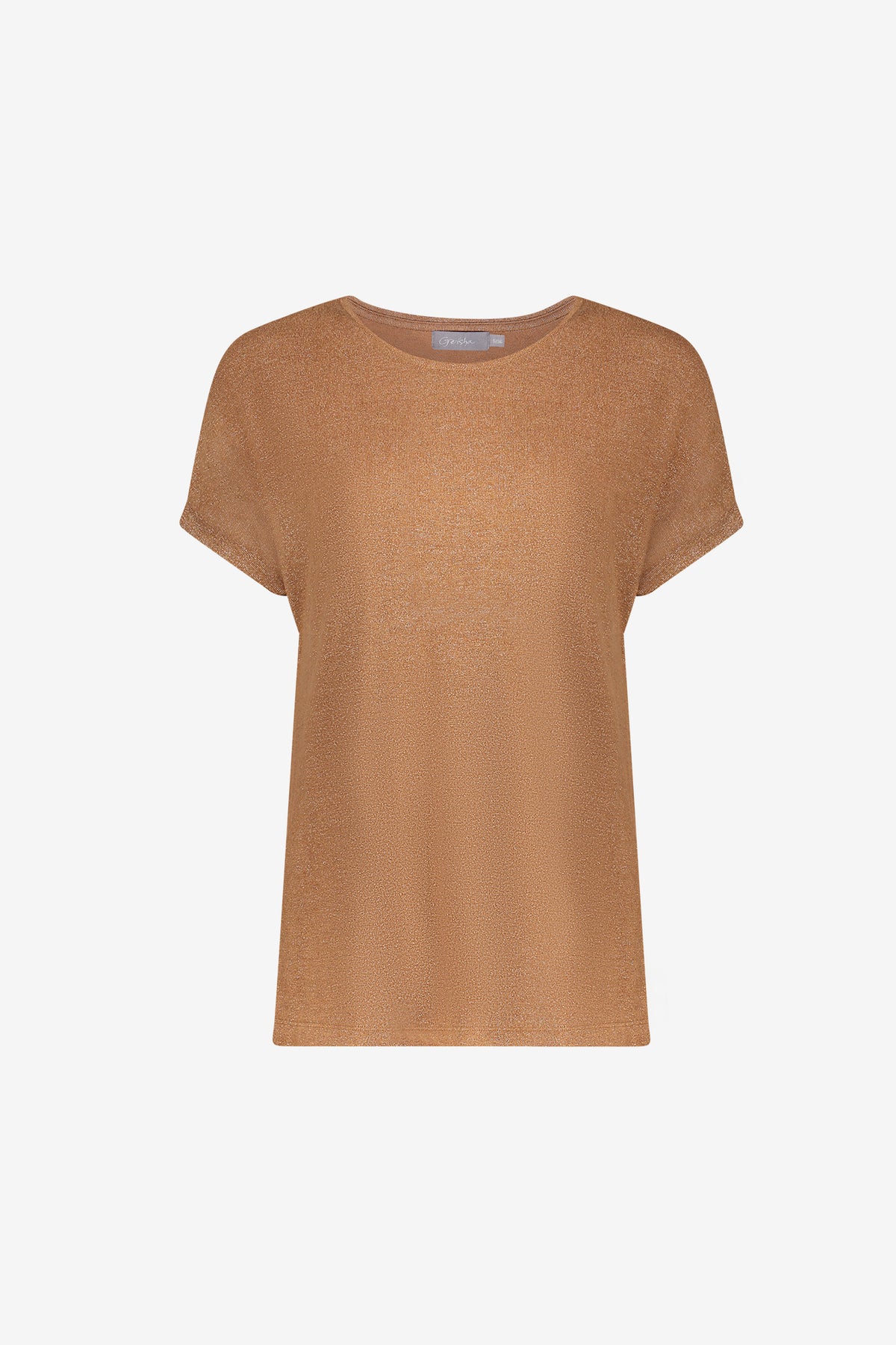 Geisha Damen T-Shirt mit Lurex und Rundhalsausschnitt