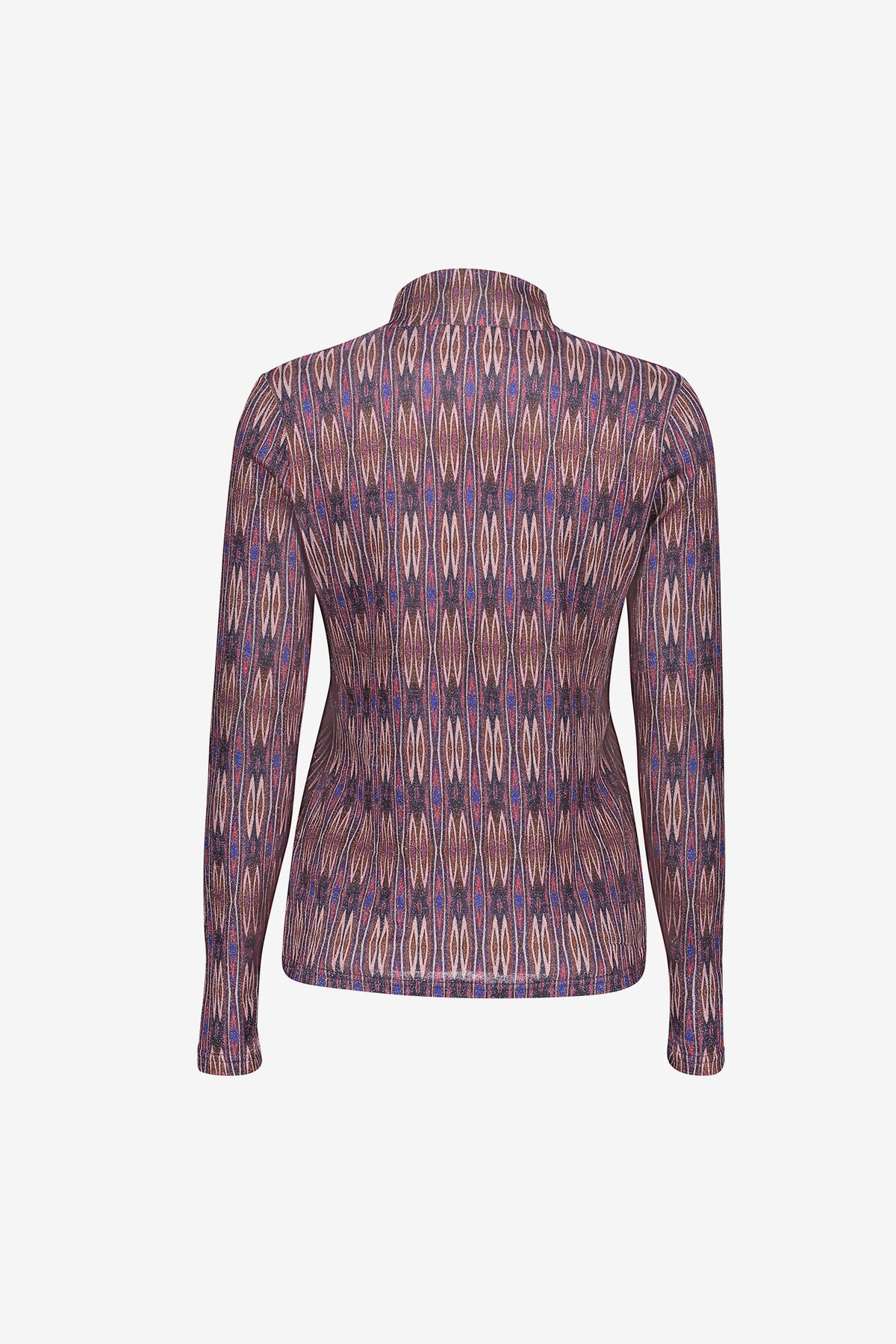 Geisha Damen Top mit grafischem Print und gerafftem Ausschnitt