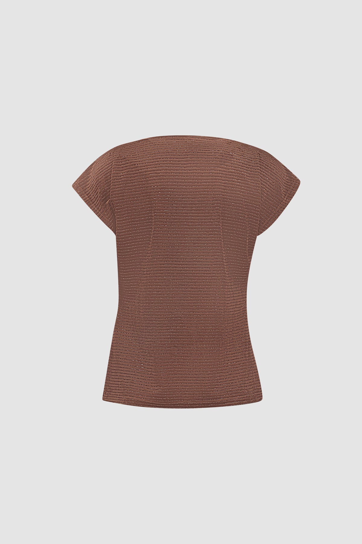Geisha Damen Top mit Wasserfallausschnitt und Lurexstreifen