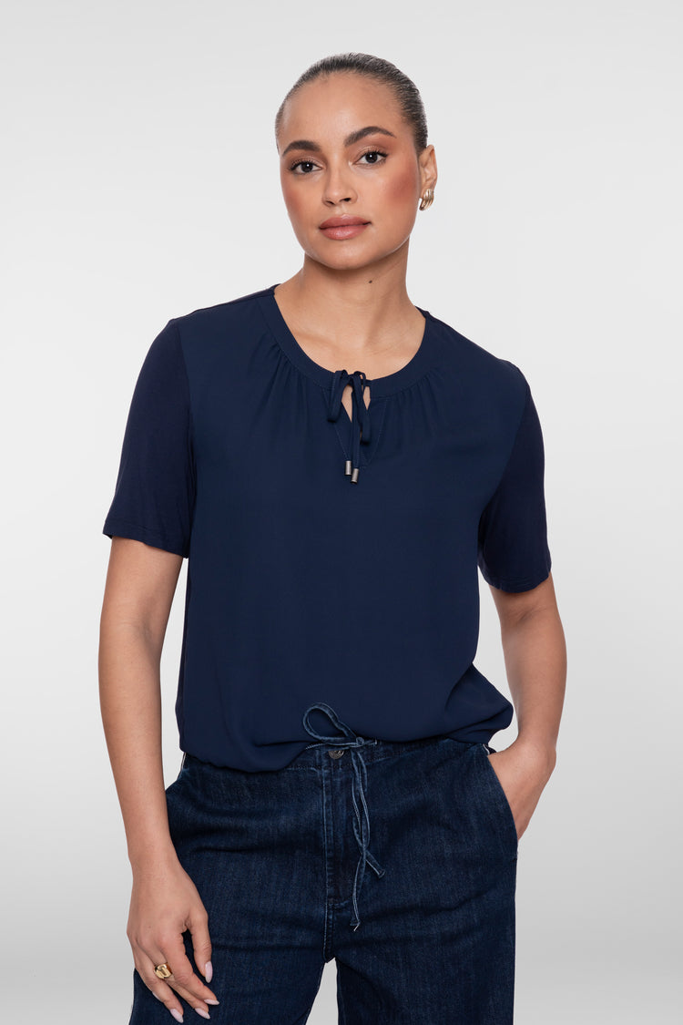 Geisha Top mit gestrickter Rückseite