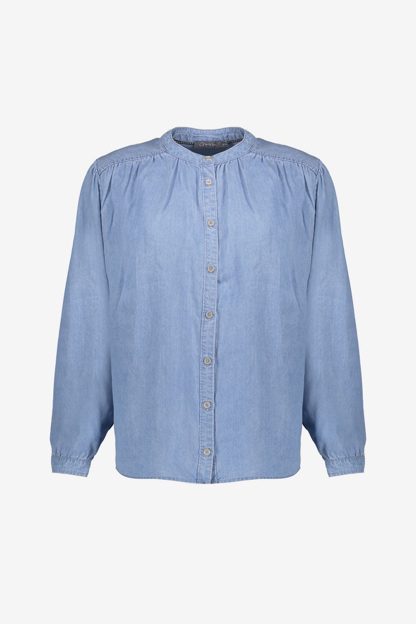 Geisha Lyocell-Bluse in Denimoptik