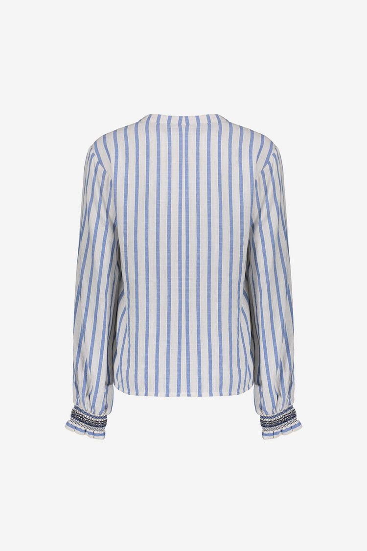 Geisha Gestreifte Bluse mit eleganten Manschetten