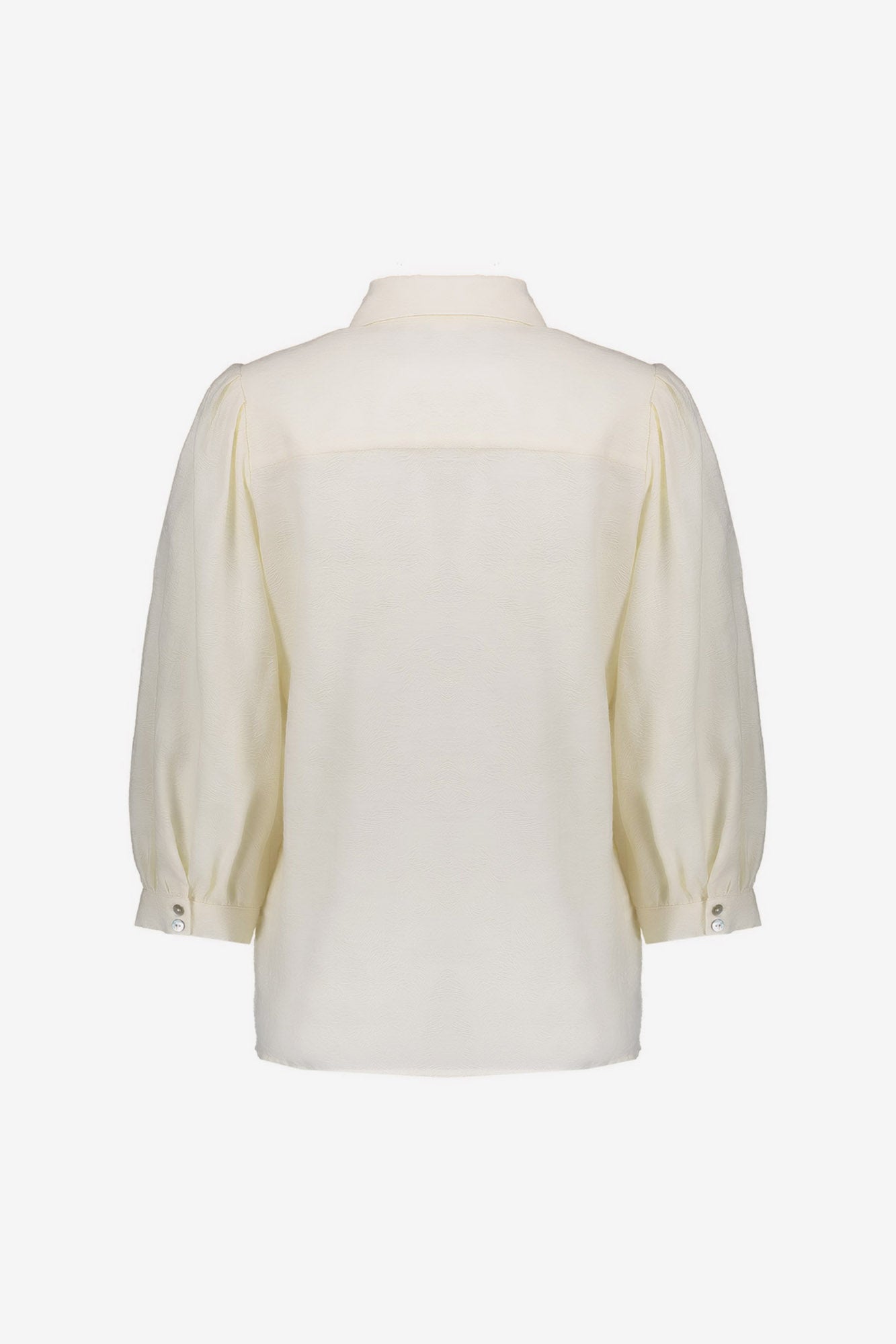 Bluse mit Geisha-Struktur und Puffärmeln