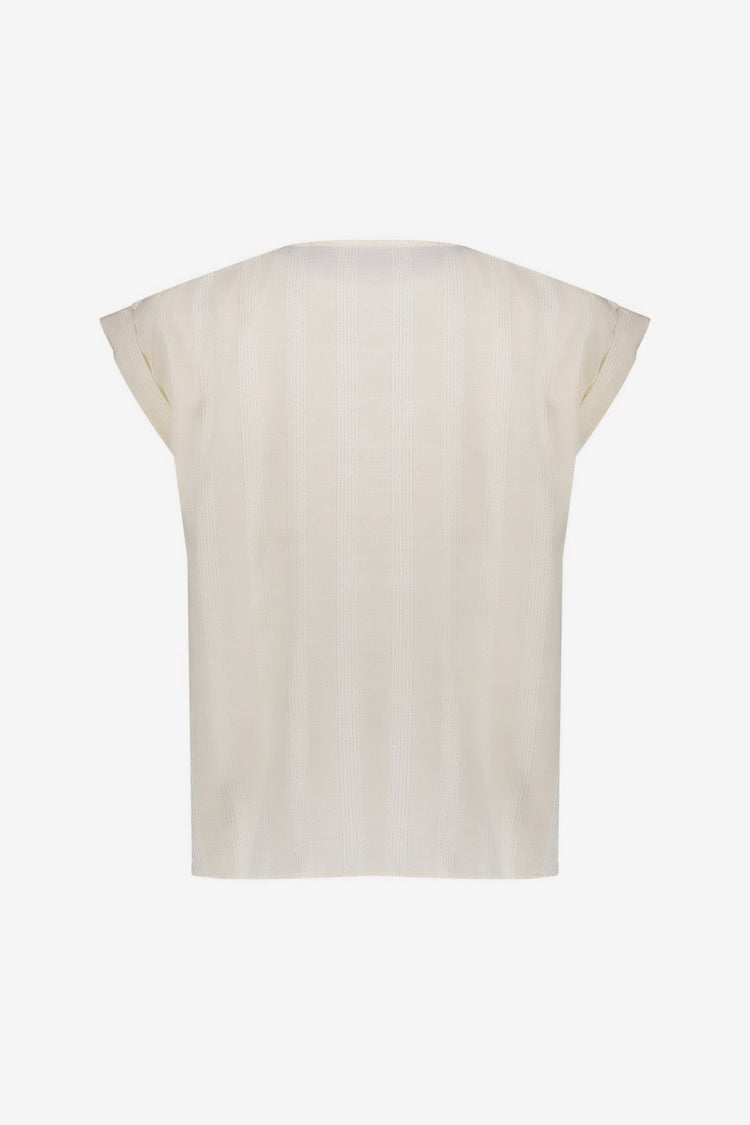 Geisha Bluse mit Schleifenverschluss und Lurex