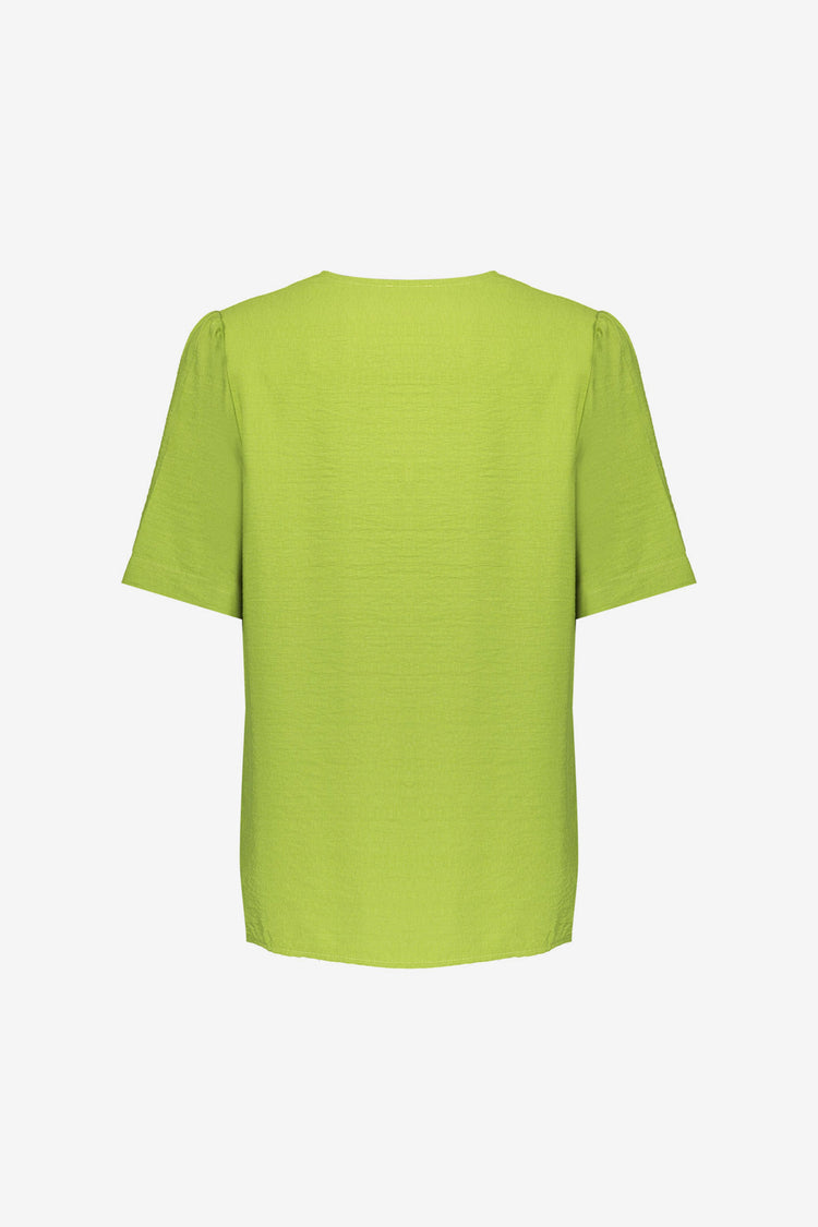 Geisha Top mit V-Ausschnitt und kurzen Ärmeln