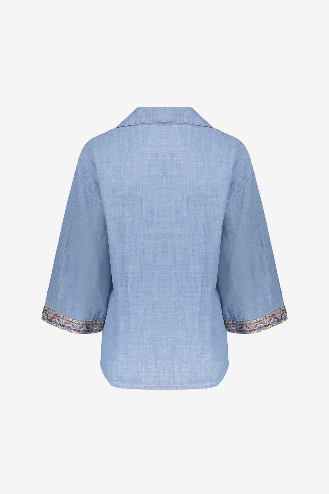 Geisha Denimbluse mit Tape-Detail